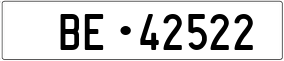 Trailer License Plate